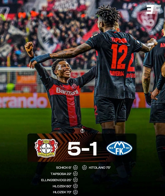 勒沃庫森全勝晉級！歐聯杯16強門票已拿下